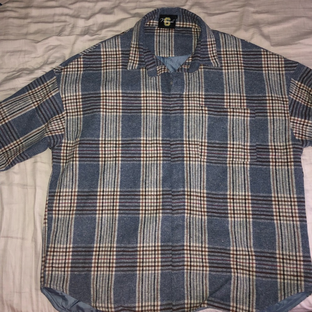 Half button up flannel/sweater